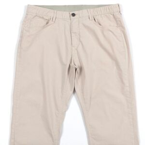 Faherty Pants Mens 36 - Measures 34 Movement 5-Pocket Chino Beige 25 inch Inseam